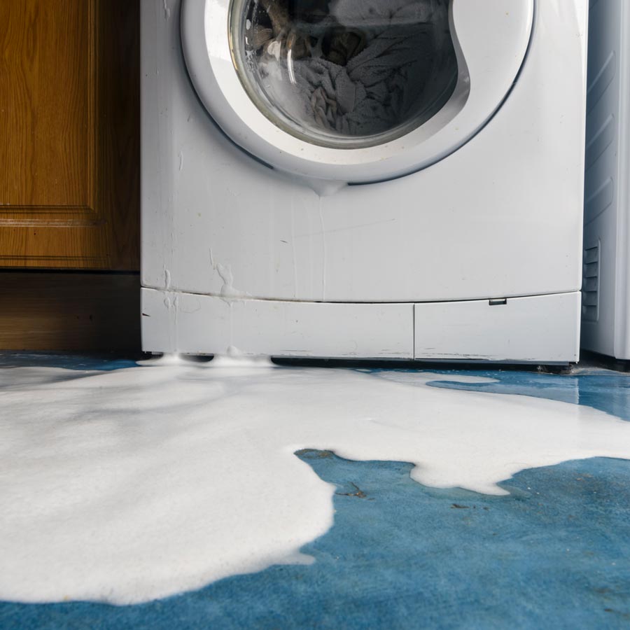 leaking washing machine